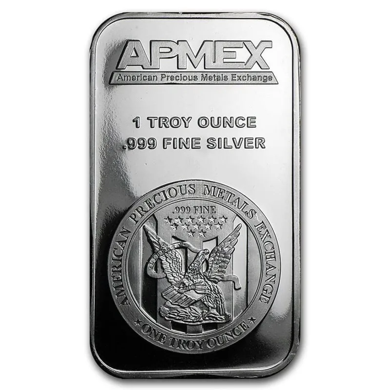 5/10/20 pezzi America 1 oz APMEX Silver Bar APMEX Silver Bullion 1 troy Ounce 999 Silver American Bullion Regali creativi