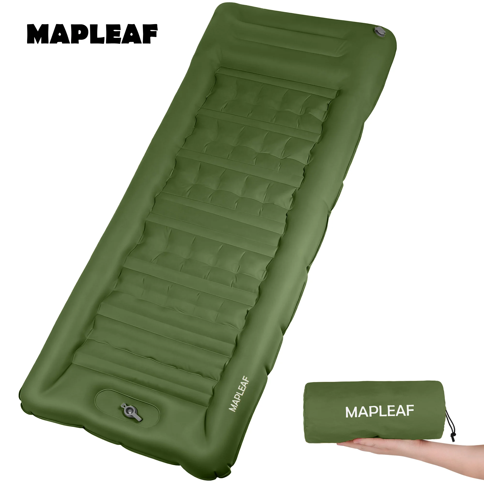 

Надувной матрас MAPLEAF для кемпинга, ультралегкий, водонепроницаемый, 12 см, надувной туристический коврик, спальный коврик для кемпинга