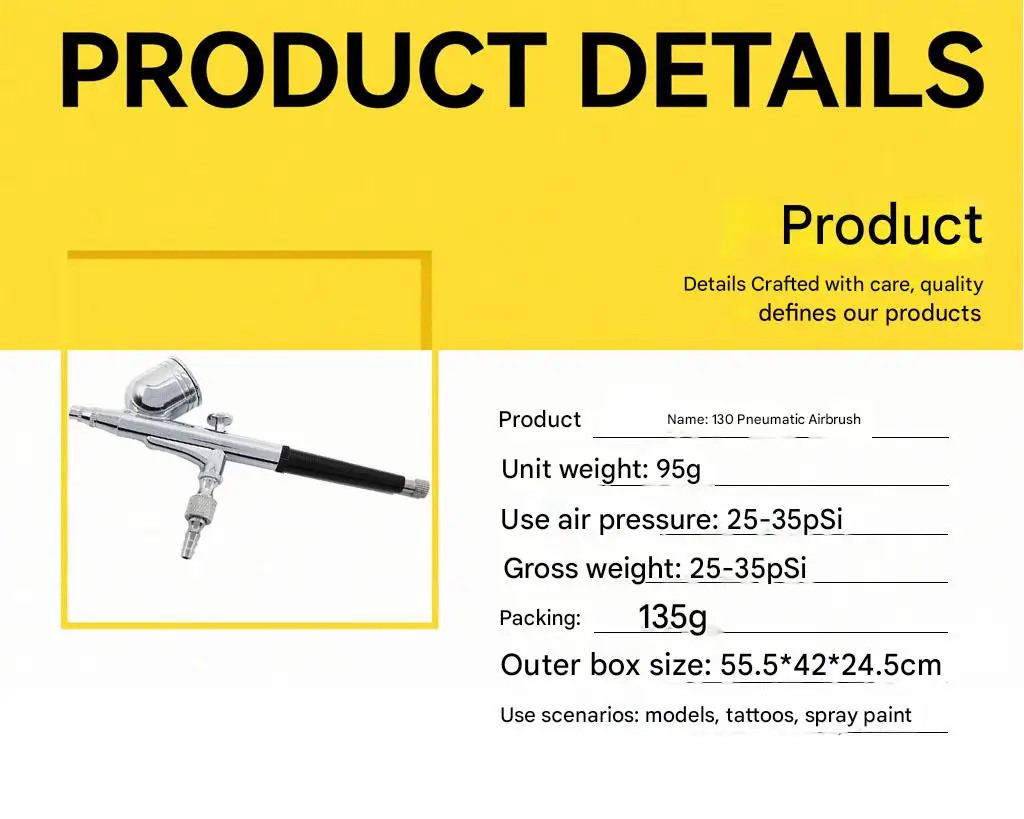 البخاخة بندقية رذاذ عدة ثنائي العمل بندقية رذاذ ماكياج مجموعة الوجه الوشم الفن الجمال النافثة للحبر إصلاح السيارات DIY بها بنفسك