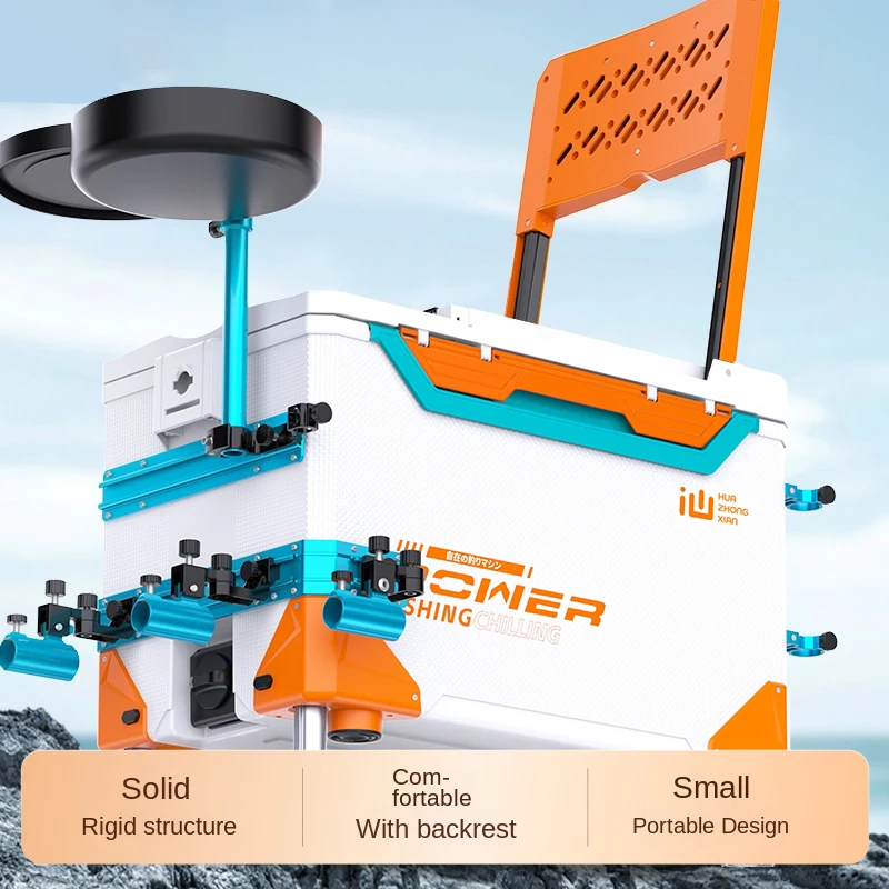 

Tackle Box Taiwan Fishing Multifunctional Fishing Box with Liftable Legs Live Fish Bucket Storage Tool Box Fishing Equipment