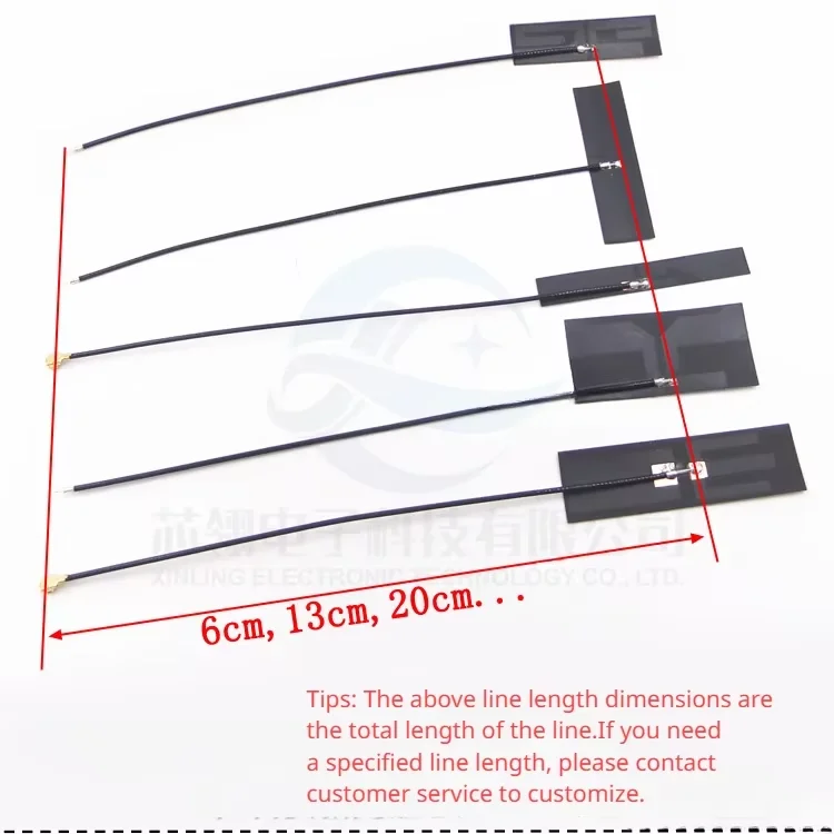 5pcs 2.4G Built-in Antenna ZigBee Module Antenna FPC Soft Board Flexible WiFi Bluetooth Patch Antenna