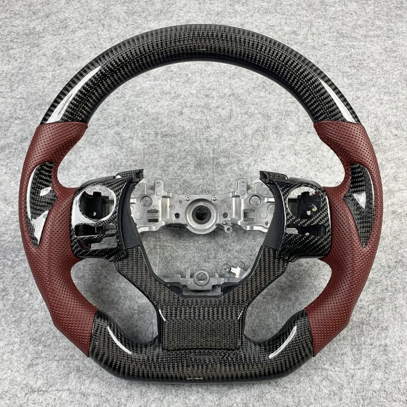 

Carbon Fiber Steering Wheel For Lexus 2013-2023 ISF CT RX RC LC NX GS ES Perforated Leather Customized