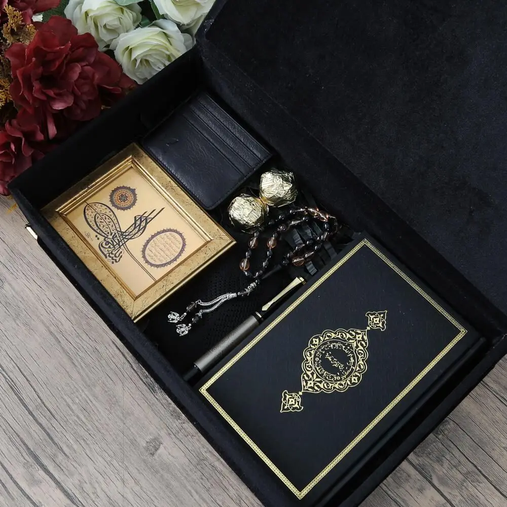 Black Gift Quran Set Special for Father's Day Set.