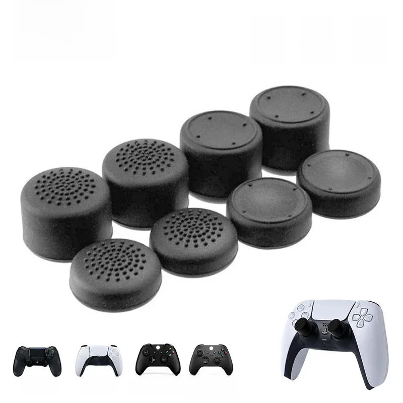 DATA FROG 8 pièces capuchon de poignée de bâton de pouce de contrôleur pour PS5 capuchon de caoutchouc analogique antidérapant en Silicone pour accessoires PS4/Xbox série X/S