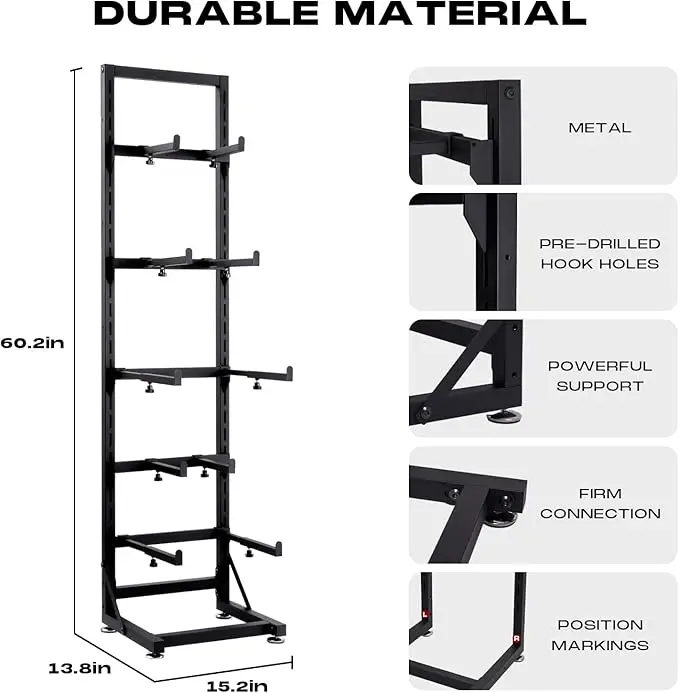 RC Car Stand 5 Layer Toy Car Shelf for 1/10 1/18 1/24 Scale RC Crawler RC Workstation Storage Display Shelf for TRX4 FCX10 FCX24