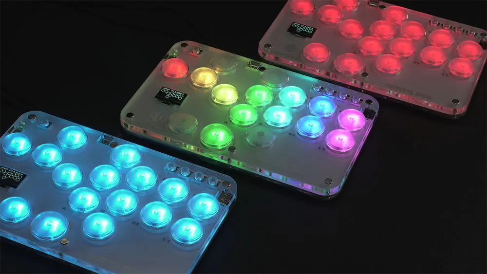 Haute42 Arcade Joystick Hitbox Leverless Controller Fight Sticks For PC / Ps4 /Switch Mini Hitbox Fighting Game Arcade Stick