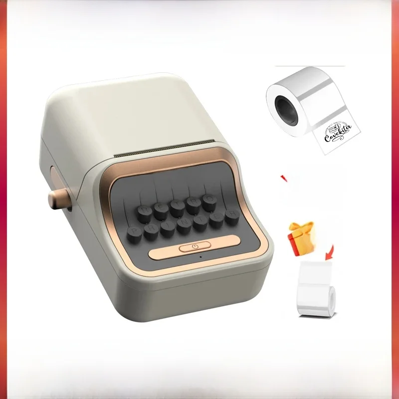 Portable Mini Thermal Printer Adhesive Sticker Label Maker Inkless Pocket Size for Mobile Devices New Gift Idea