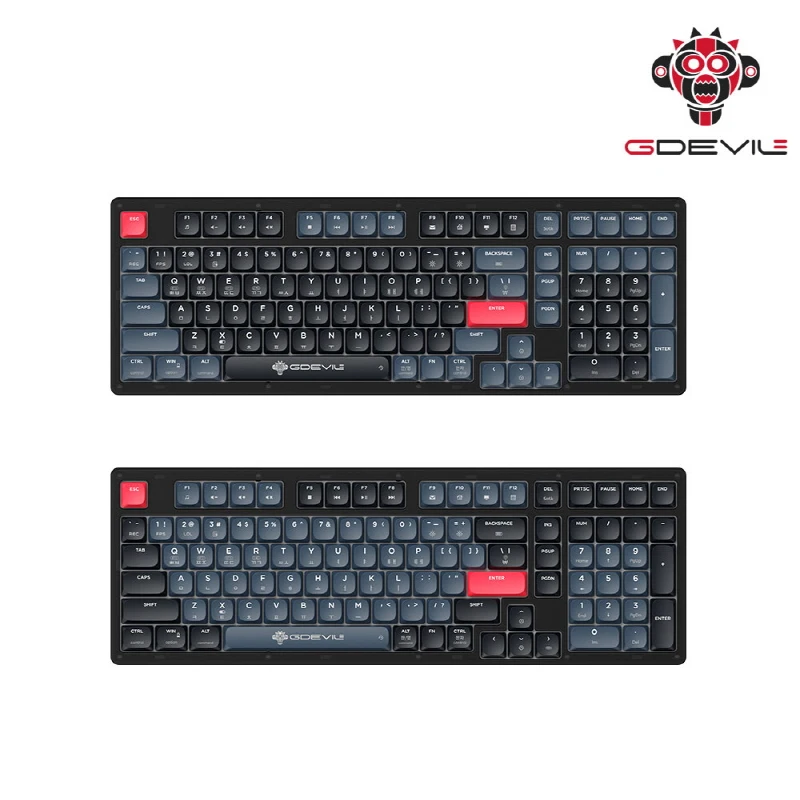 GDEVIL GDEVIL G912L CRUISE WIRELERely Bluetooth low profile LP Mechanical Gaming Keyboard