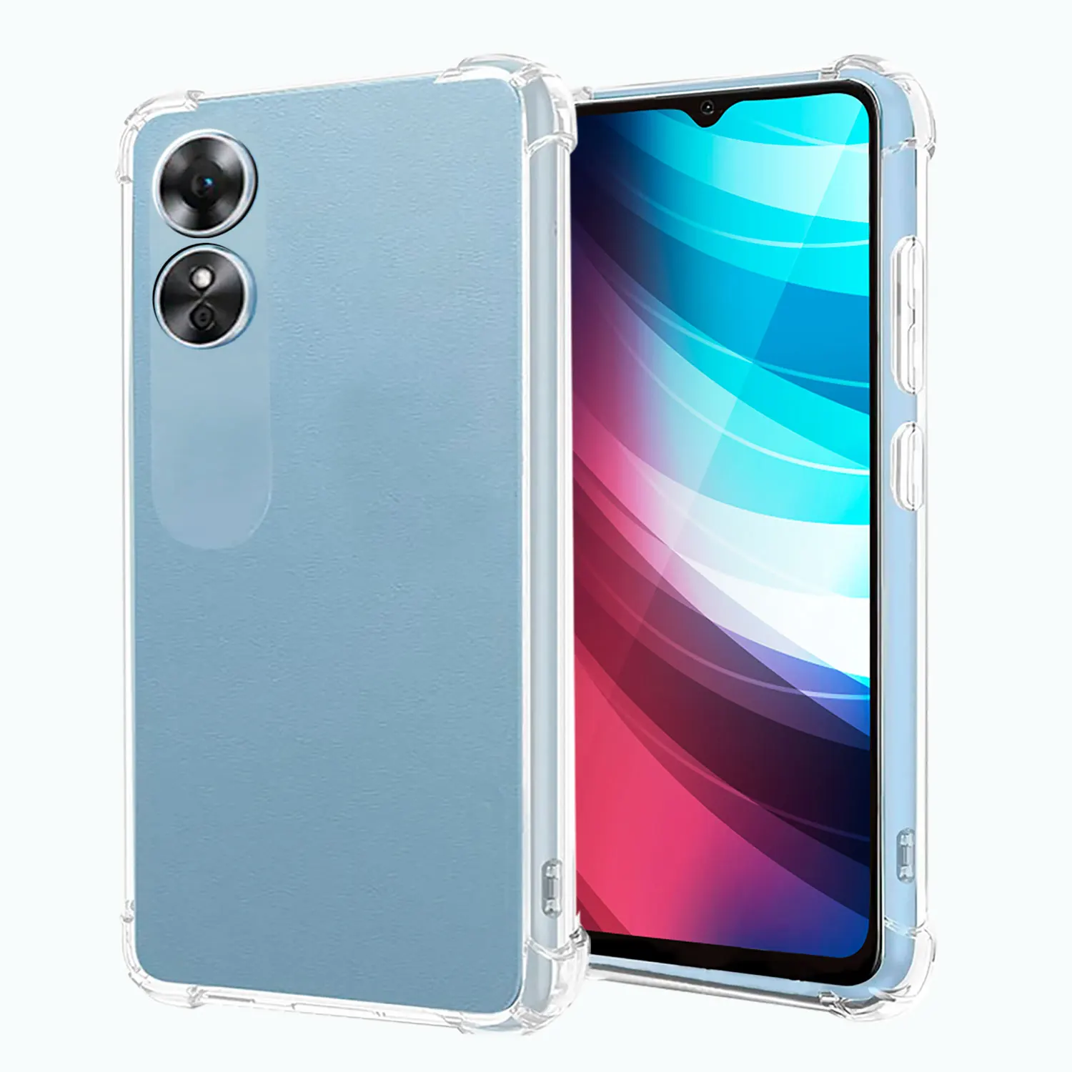 TPU Case for OPPO A17, Flexible Case with Reinforced Shockproof Corners, Camera Protection,