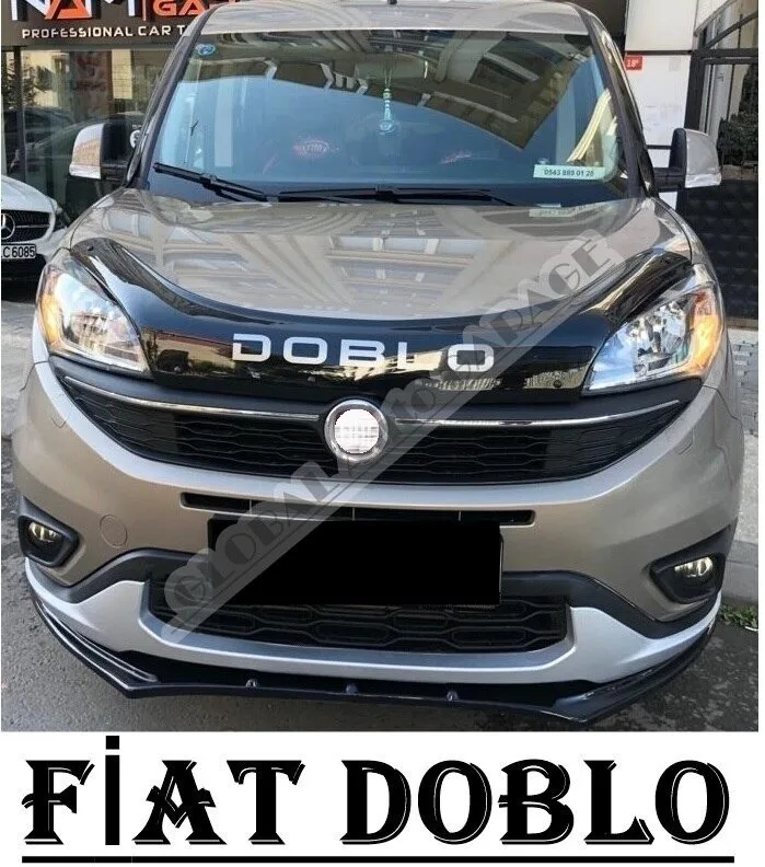 

Накладка на передний бампер для fесли Doblo 2005-2020 пианино глянцевый черный разделитель диффузор универсальный спойлер бампер брызговики