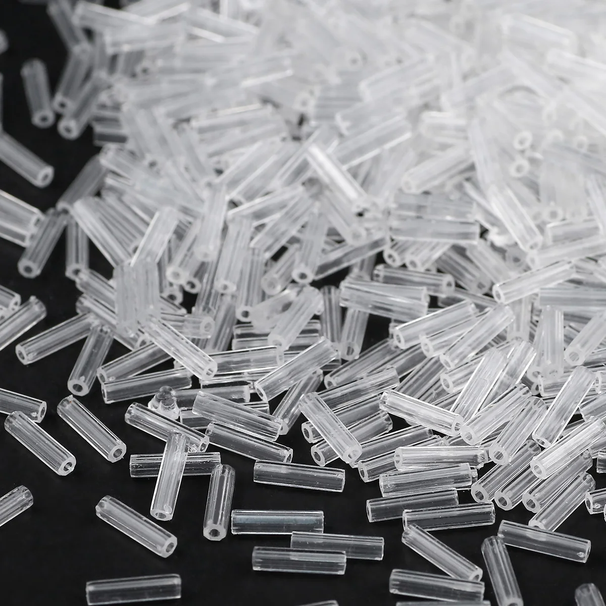 

3×12mm Long Tube Cylinder Acrylic Crystal Beads Translucent Glass Spacer Loose Beads For Jewelry Making Bracelets DIY Accessorie