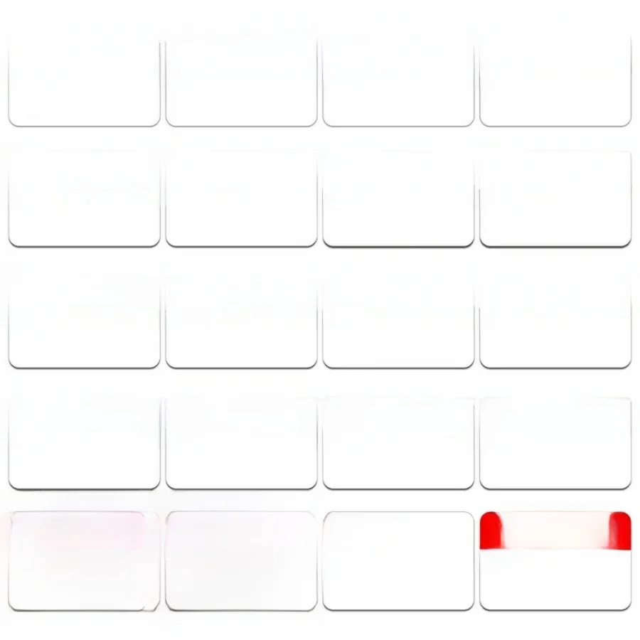 Boîte d'emballage de déménagement pré-imprimée, document codé, Attro avec zone de note ampa able, 20 modèles, 5 feuilles, 100 pièces