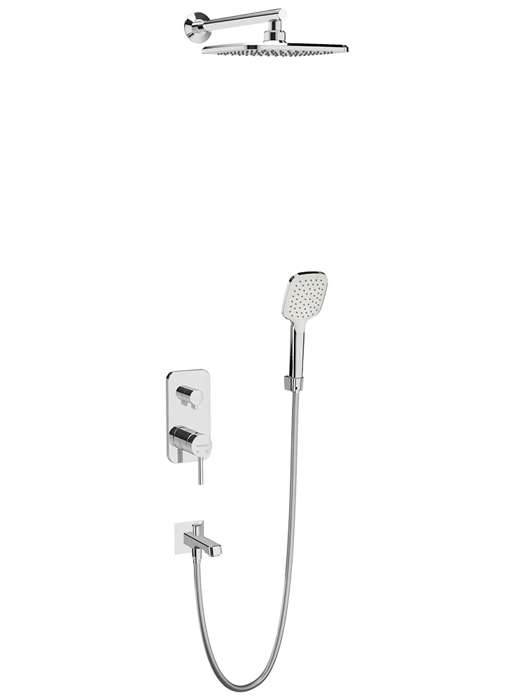 Teska Agora Chrome Two-Way Bathroom Handshower Set