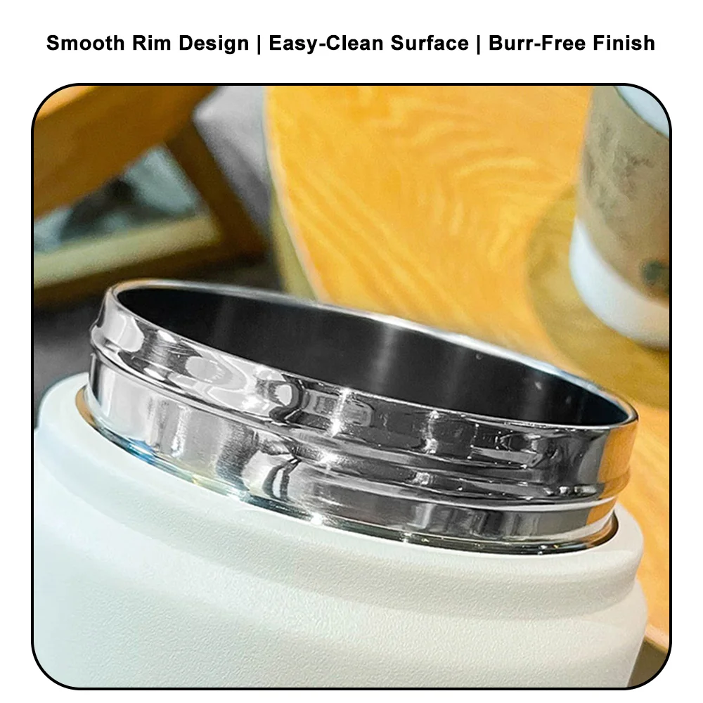 ترمس من الفولاذ المقاوم للصدأ بسعة كبيرة 2 لتر، قارورة مفرغة محمولة معزولة مع مقبض زجاجة حرارية للاستخدام الداخلي والخارجي