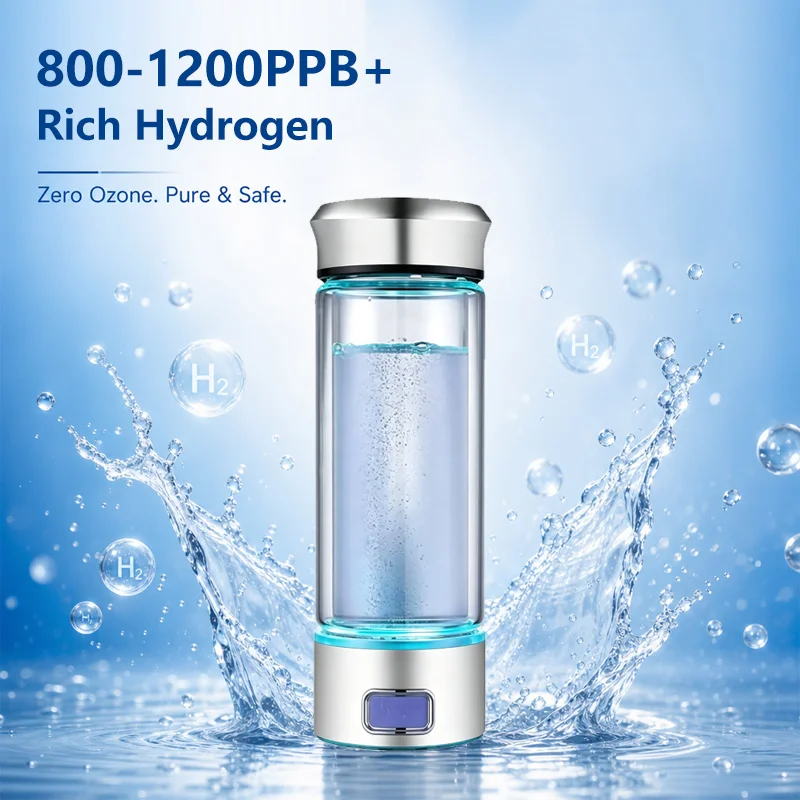 1200PPB Nano Rich Hydrogen Water Generator Bottle SPE PEM Hydrogen Oxygen Separation Alkaline Anti Aging Ionizer H2 Water Cup