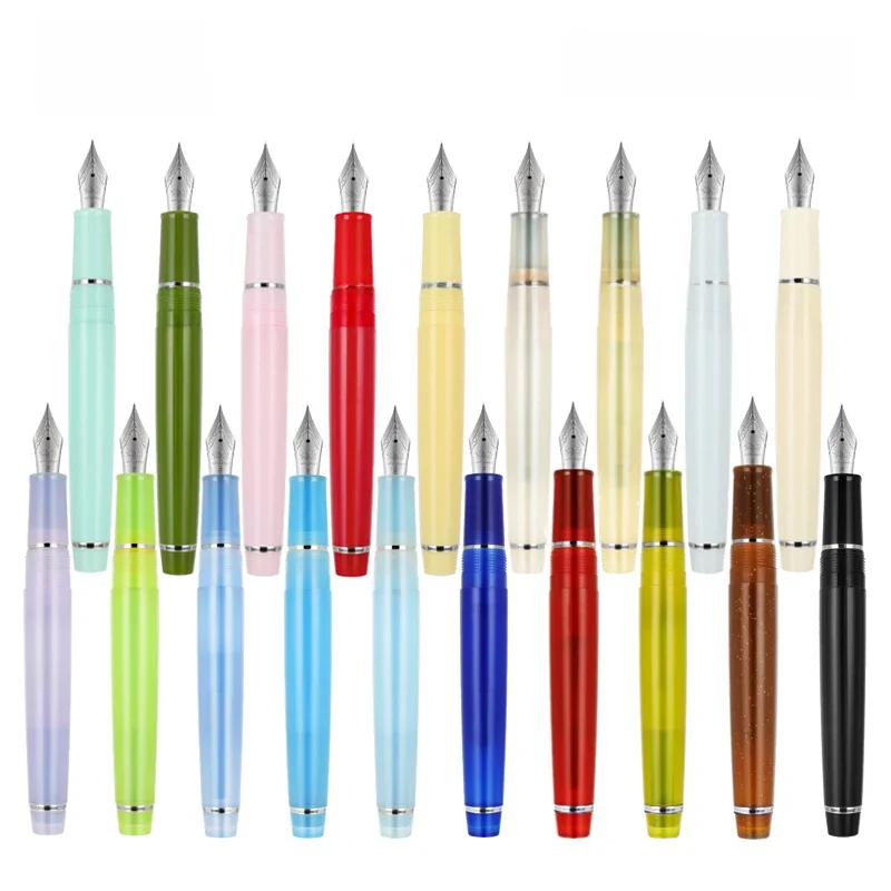Jinhao 82 pióro wieczne 0.38/0.5/0.7mm bardzo cienka stalówka srebrny klips luksusowe eleganckie długopisy pisanie biurowe artykuły szkolne artykuły papiernicze — zdjęcie produktu 7