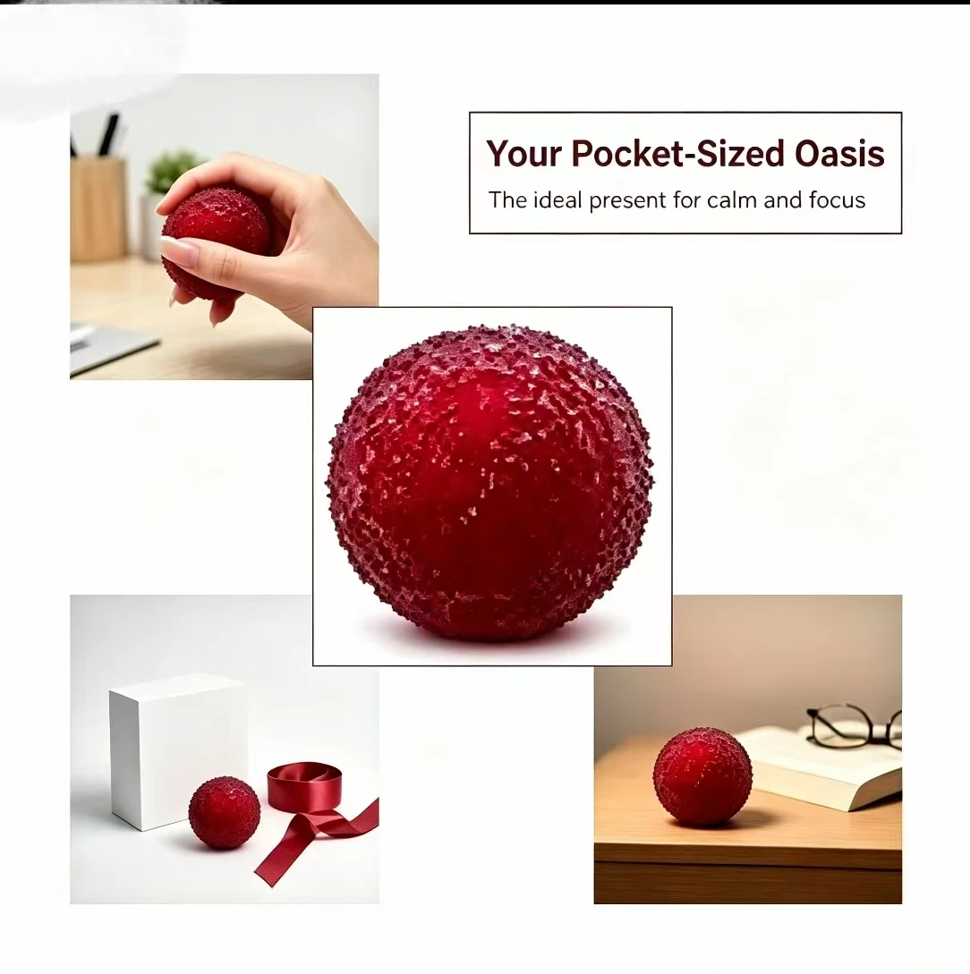 Slushy Bayberry Stress Ball Squishy Toy Shapeable Non-rebound Fidget Toys ASMR Slushy Squeeze Ball Anti Stress for Adults & Kids