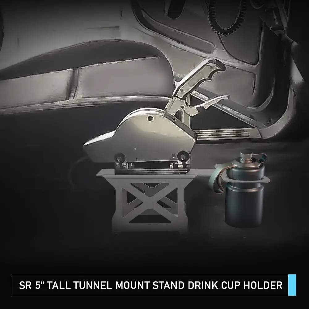 

5-дюймовая высокая подставка для туннельного крепления, держатель для чашки для напитков Q235, подходит для Mega Shifter, трещотка Magnum Grip, держатель для чашки с двумя отверстиями, внутренняя поставка