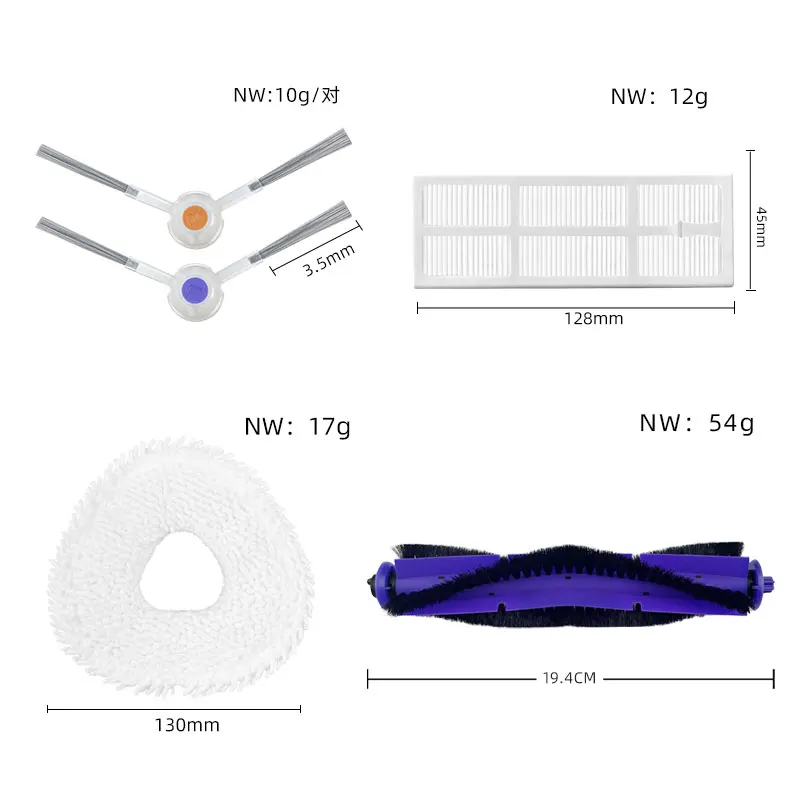 Compatible For ( Narwal Freo / Narwal J3 ) Roller Side Brush Filter Mop Dust Box Robot Vacuum Cleaner Part Accessory