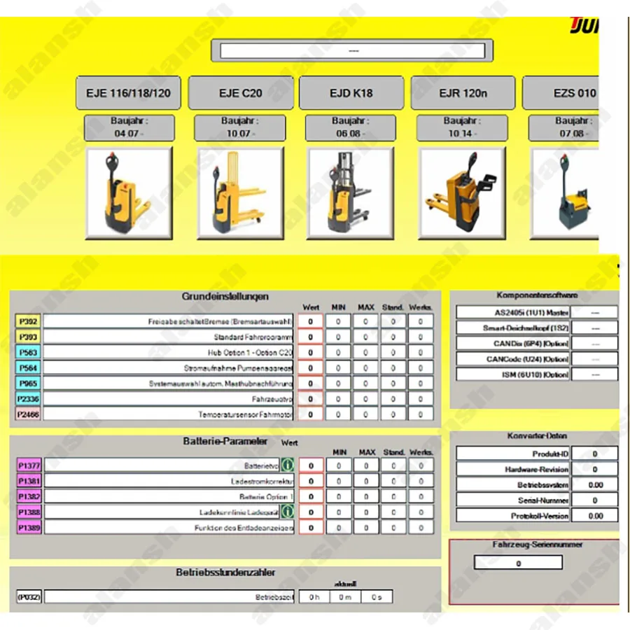 3 in1 Jungheinrich forklift JETI SH repair + JUDIT 4.35 Diagnostic software + JETI ET parts catalog (v4.36) + Nitro