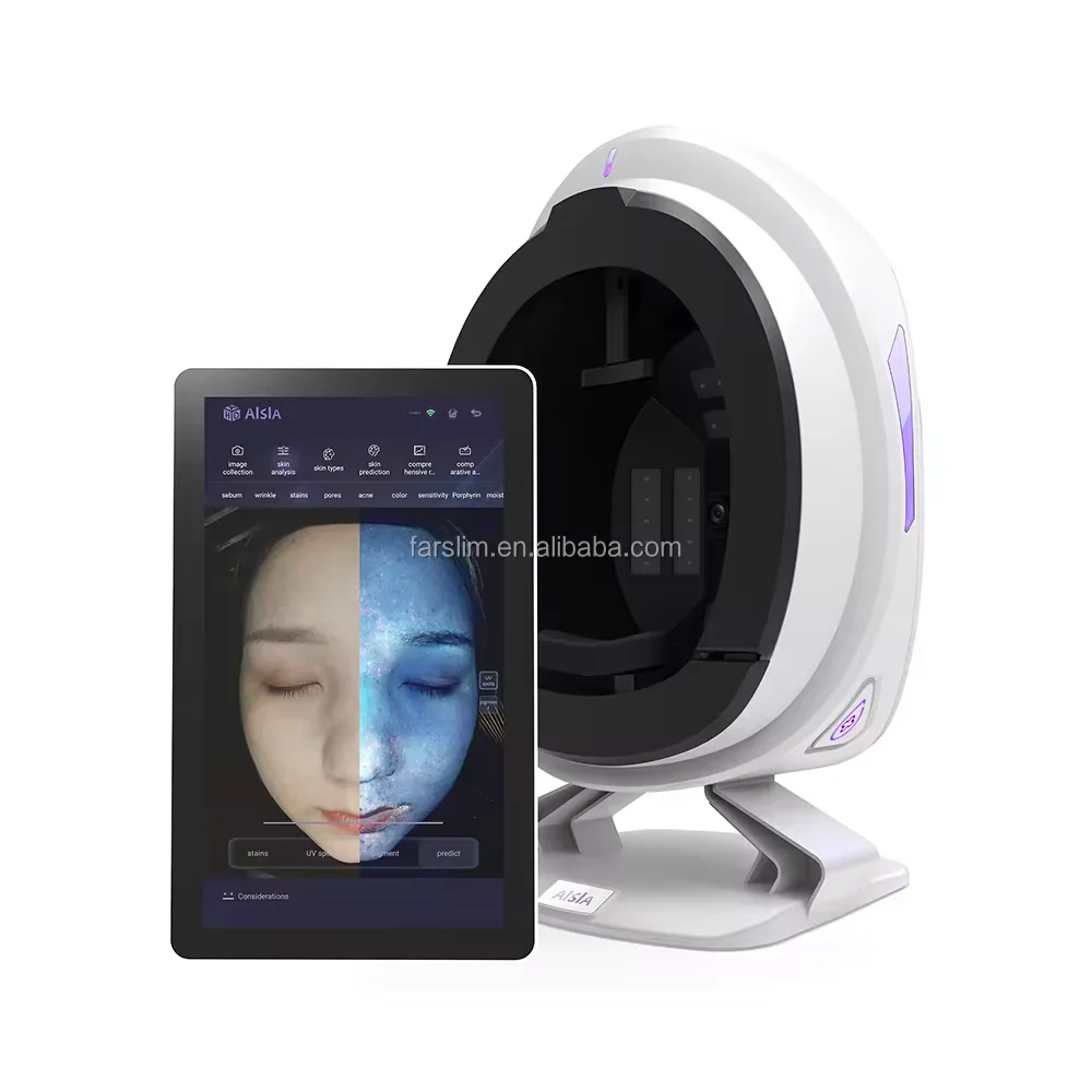 Professional Mirror 3D AI Smart Skin Scanner Facial Analyzer Face Diagnostic Intelligent Machine with Ipad Portable Analysis