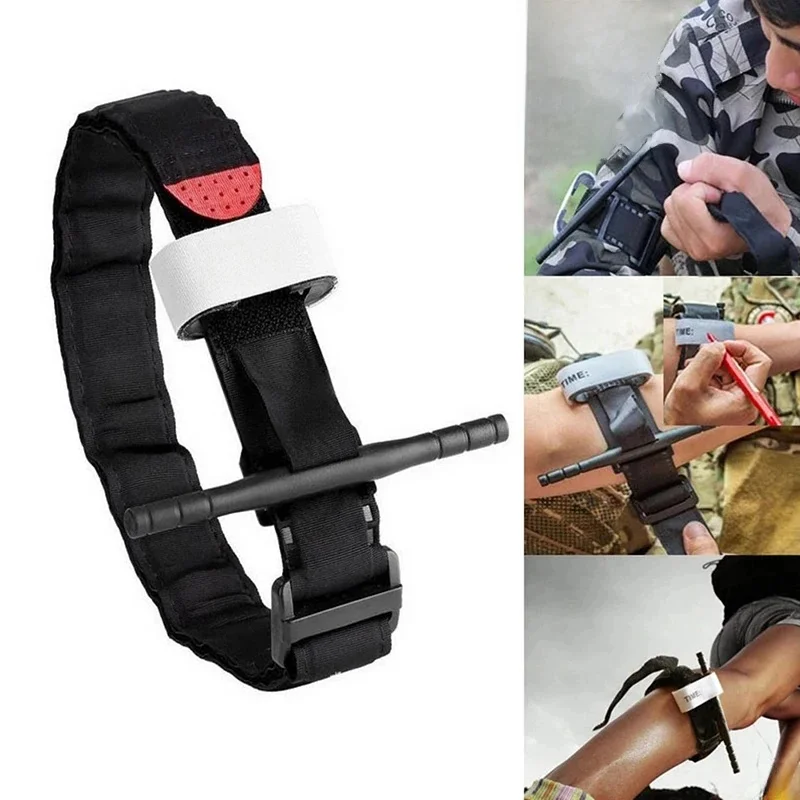 Wirująca opaska uciskowa na zewnątrz Survival Tactical Combat Military CAT Emergency Belt Aid Medical Emergency for Outdoor Exploration — 2