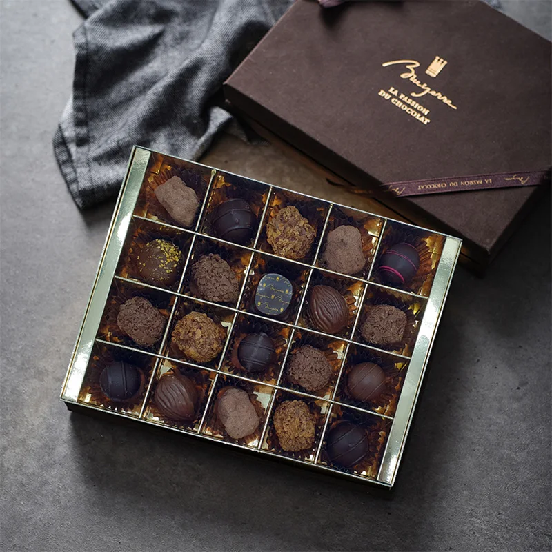 Camionero de Chocolate de lujo para el Día de San Valentín, juego de agua de línea de colección, Chocolate belga blanco