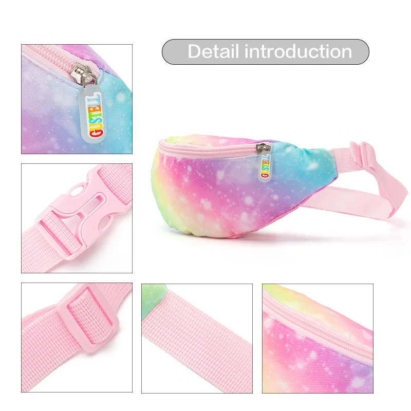 2024 New Children‘s Fashion Fanny Pack Cute Crossbody Shoulder Bag Sport Running Waist Pack Belt Bag for Kids Coin Purse