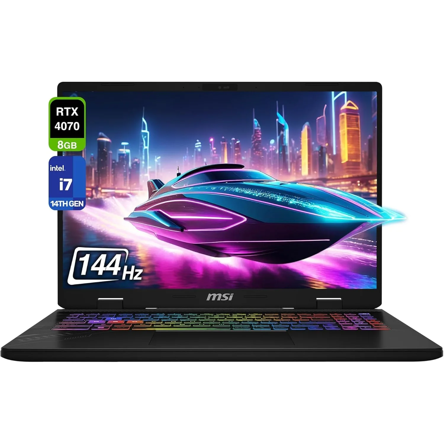 MSI Crosshair 16"Gaming Laptop,Intel Core i7-14650HX,GeForce RTX 4070,64GB RAM,4TB SSD,Windows 11 Home,with Gaming Mouse