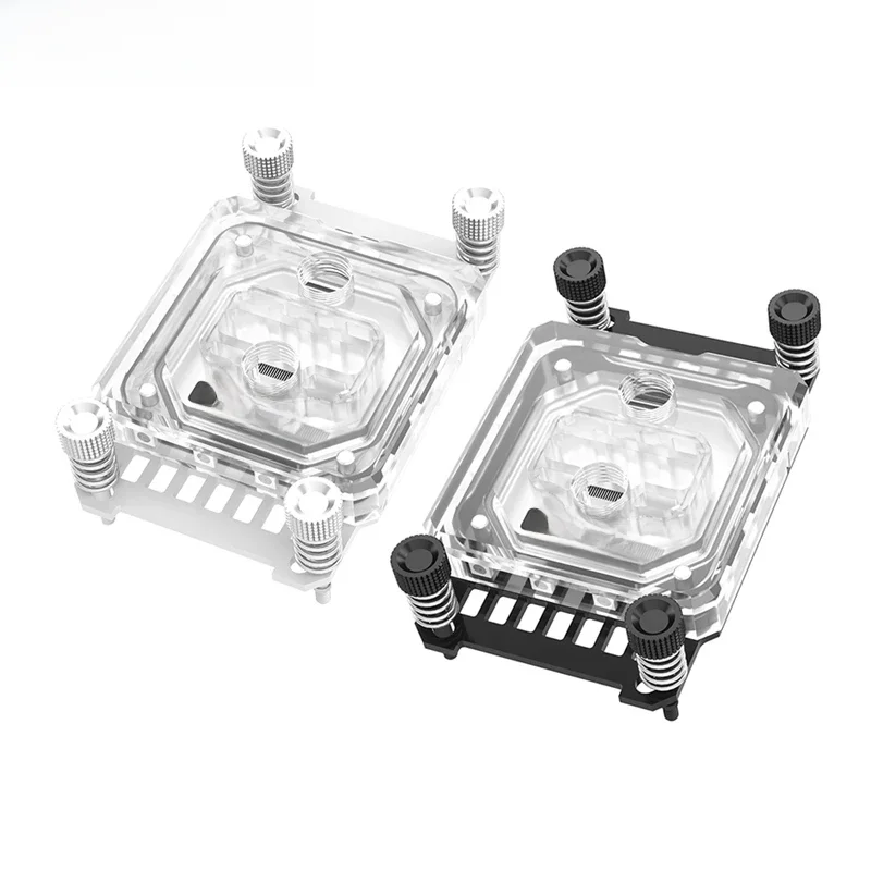 Blok wodny procesora Barrow dla AMD AM5 AM4 / AM3+ / AM3 / FM2, 5V ARGB 3PIN AURA SYNC Whaite Black — zdjęcie produktu 7