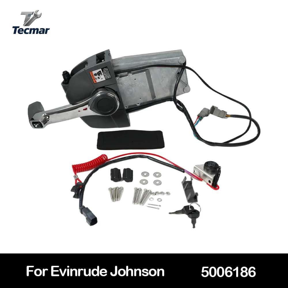 Consola de Control remoto de acelerador fueraborda 5006186, montaje superior para Johnson evinrude, Control Binnacle de palanca única con interruptor de llave