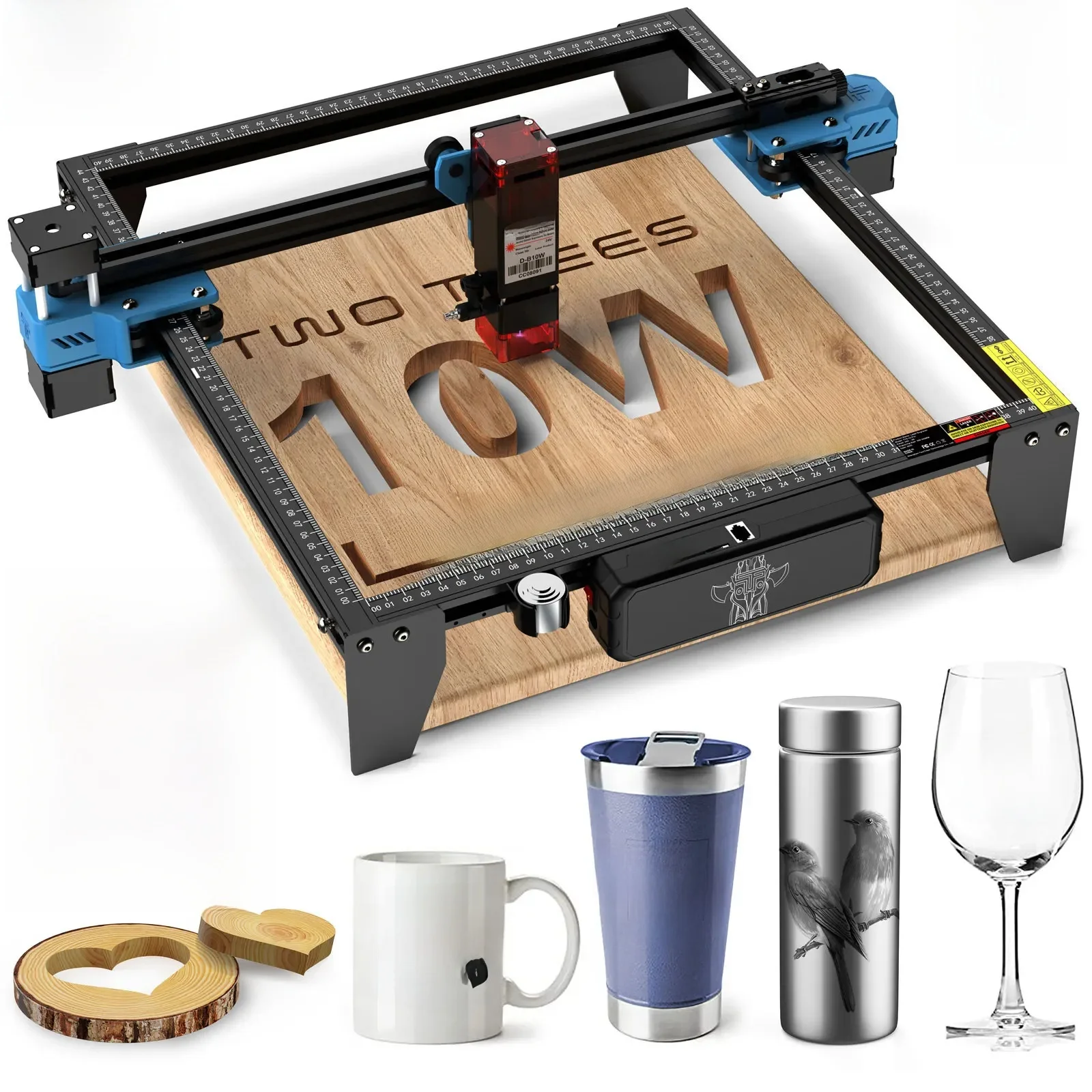 TwoTrees TTS-10 Pro 80W grawer laserowy ze stali nierdzewnej DIY drukarka logo metal TTS-55Pro laserowa maszyna grawerująca CNC do cięcia drewna — zdjęcie 2