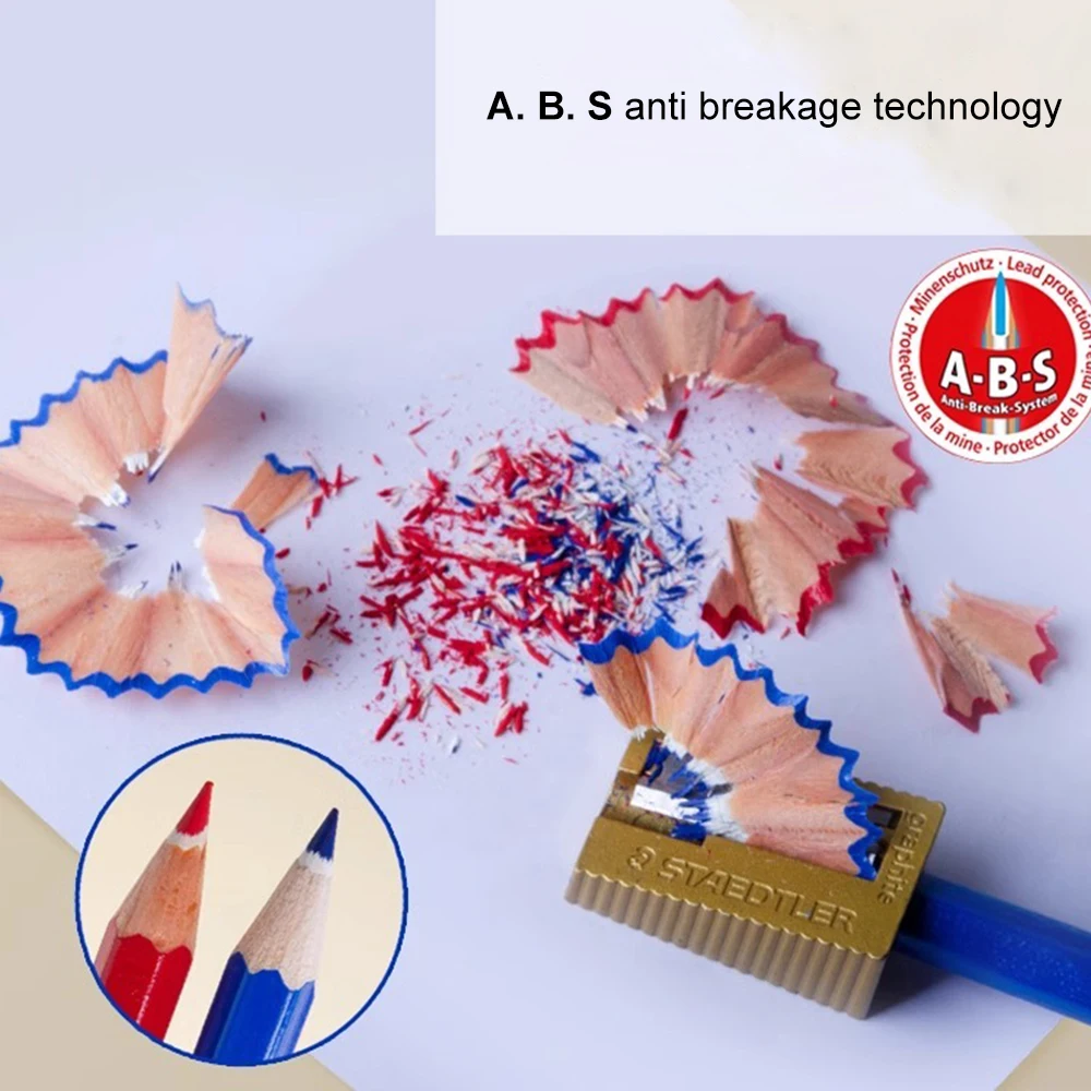 6/12pcs STAEDTLER Color Pencils Professional Drawing Anime Design 14450 Erasable Red Blue Anti Broken Lead School Art Supplies view 4