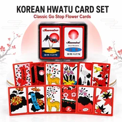 Korean Japanese PVC Waterproof Mahjong Gostop Go Stop Board Game Cards Popular Family Party Table Game Go-stop Hanafuda Cards