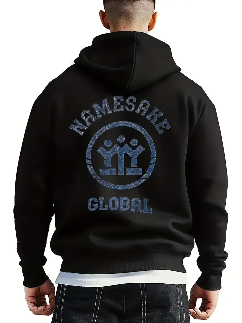 

Men's high-quality cotton breathable hoodie, y2k element creative printed street sweatshirt, men's soft casual sweatshirt