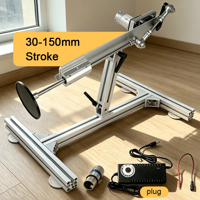 3cm-15cm Stroke Adjustable Telescopic Linear Actuator with Bracket 3XLR Connector Suction Cup Power 120RPM/200RPM 110V-240V