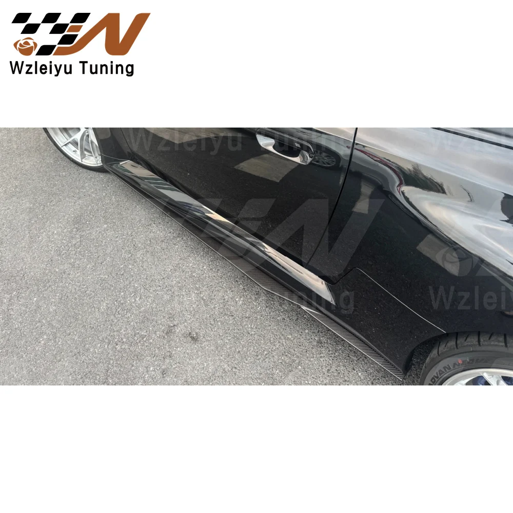 R Style Dry Carbon Fiber Side Skirts Fit For BMW G87 M2 High Quality Fitment