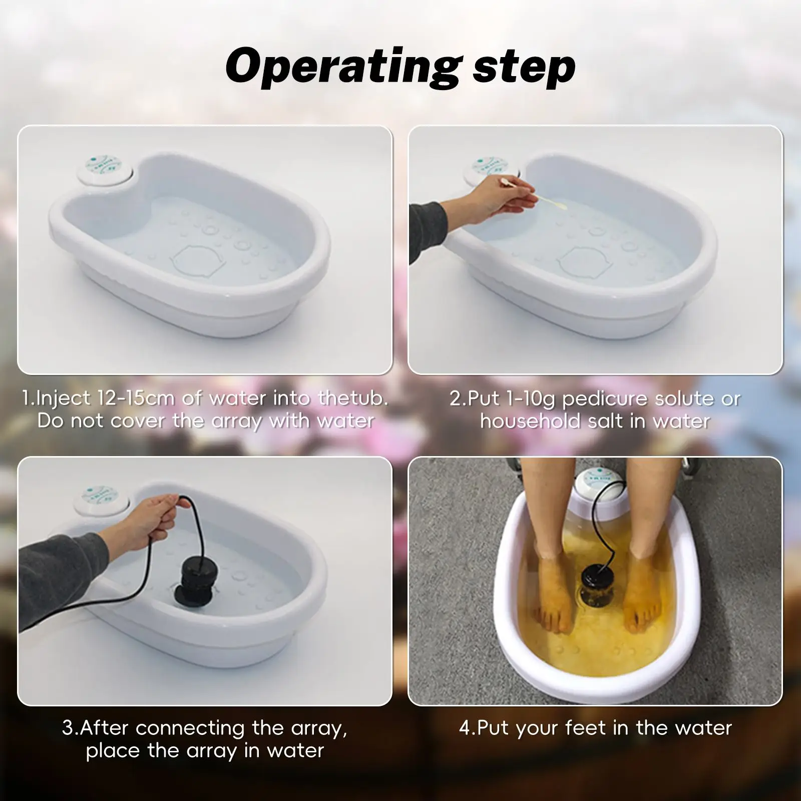 إزالة السموم أيون القدم آلة سبا حوض الاستحمام تنظيف تدليك صغير حوض استحمام القدم بالوعة العلاج مجلس جهاز صغير علاج القدم