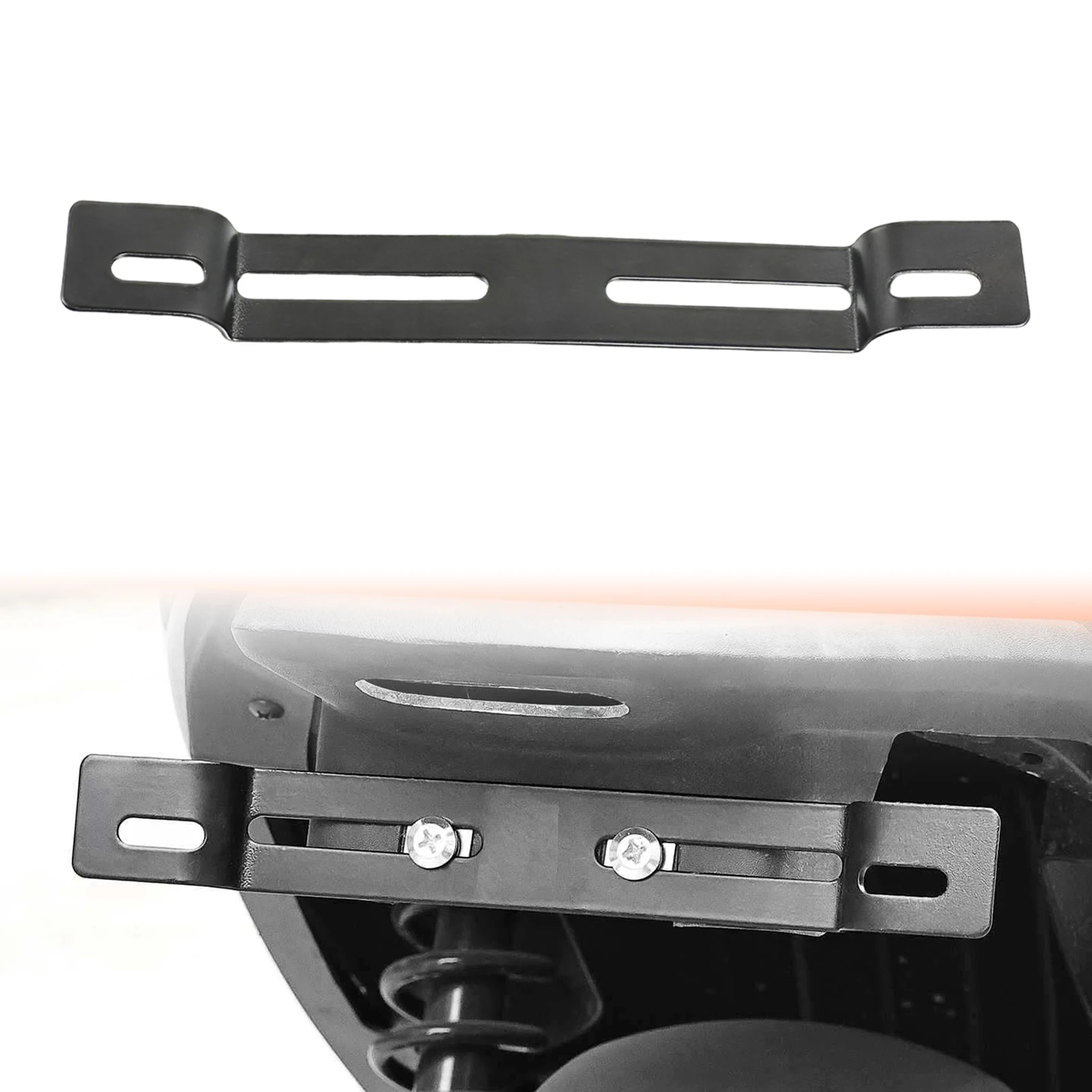 Motorcycle License Plate Bracket Adjustable Mounting Portable Alloy Support Sturdy Easy to Install Accessory Replacement Holder