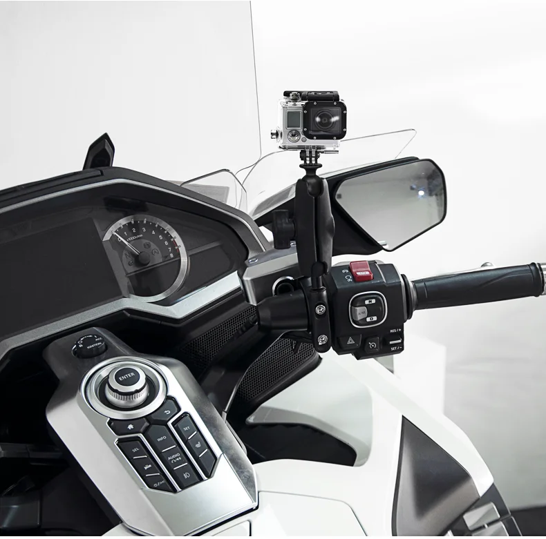 Suporte do telefone móvel para Honda, navegação GPS, suporte para copo de água, pânico, asa dourada GL1800, F6B, 2018 a 2024, punho direito