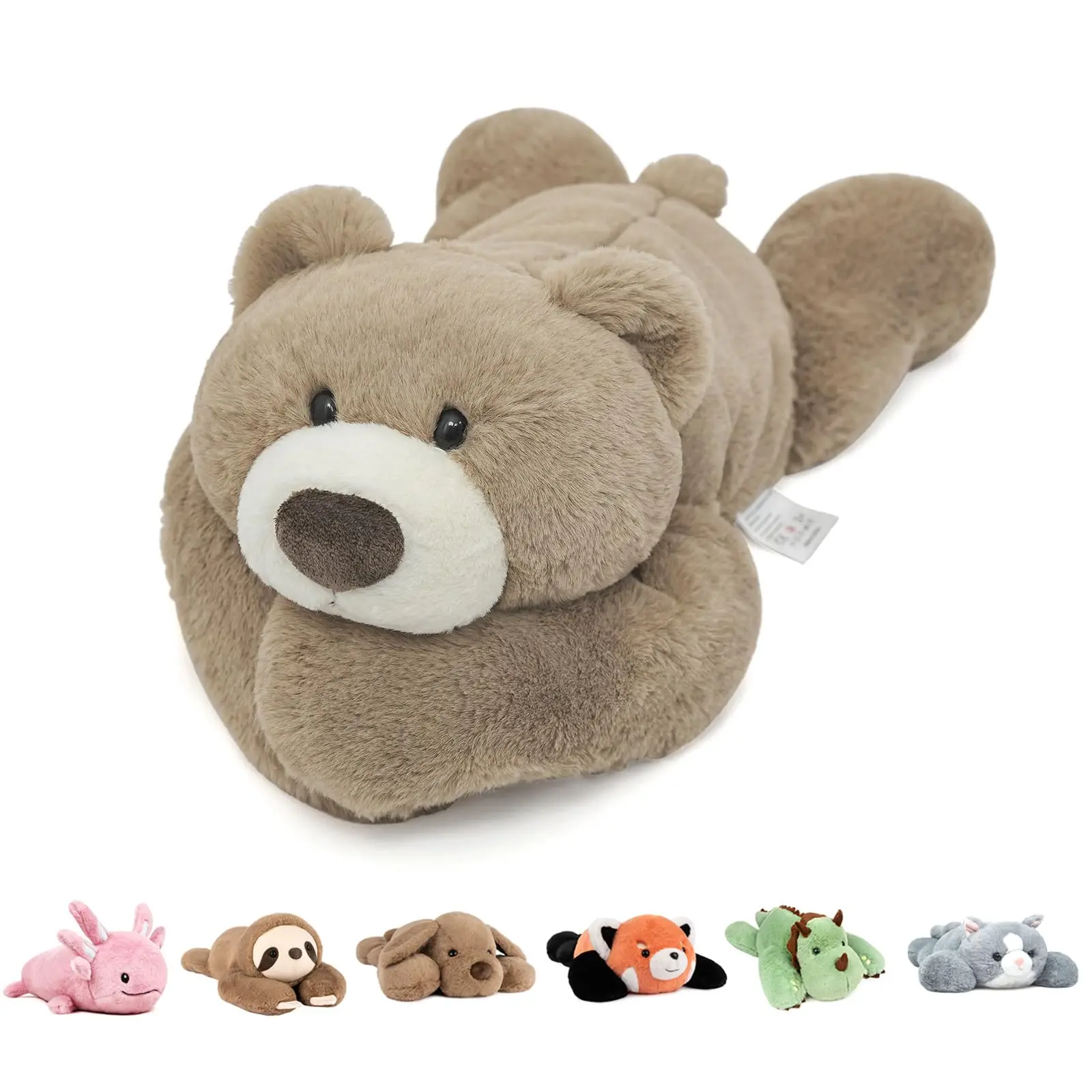 Niuniu Daddy 20 pouces 3,3 lb animaux en peluche pondérés pour l'anxiété peluches pondérées jouet pour adultes enfants cadeaux pour l'anniversaire de Saint-Valentin