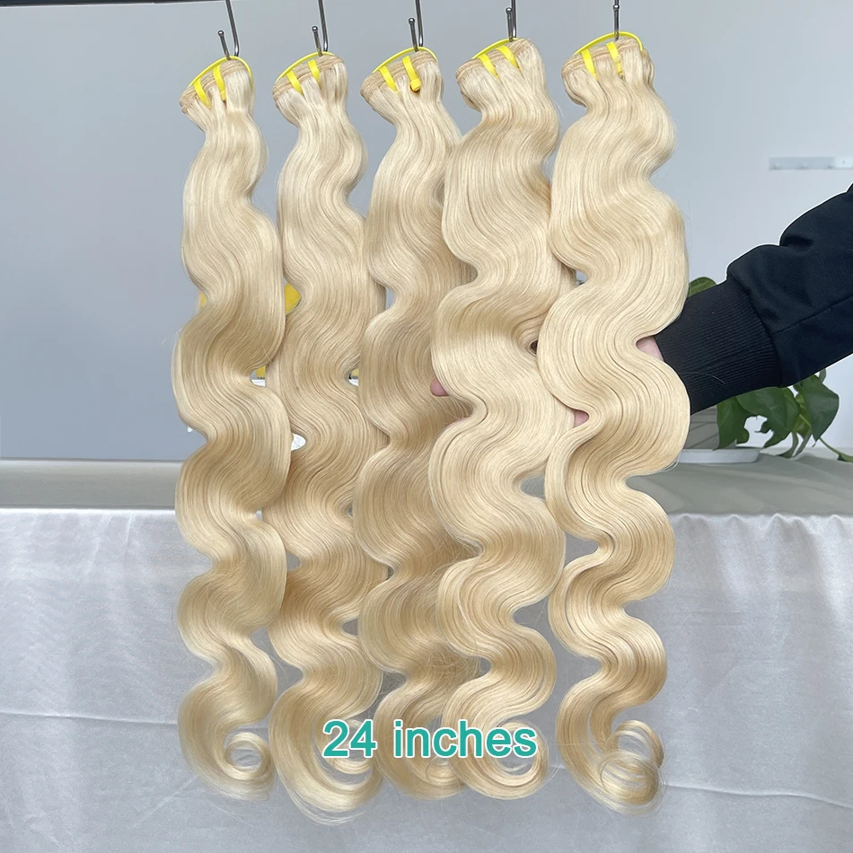 613 Blonde Bundles Body Wave 30 Inch Extensiones De Cabello Tissage Human Hair Bundles 613 Color