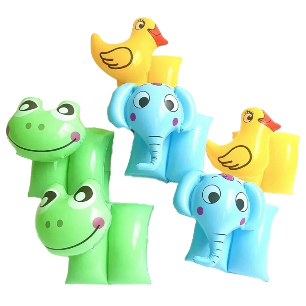 Brassards de piscine gonflables pour enfants, anneau de bras de natation pour bébé, brassards d'entraînement de sécurité, brassards de cercle d'eau, outils de piscine, 2 pièces