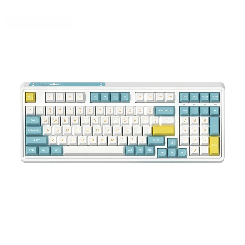 FL · ESPORTS CMK98 Teclado Mecânico RGB de Três Modos Hot-Swappable 98 teclas PBT Keycaps para PC