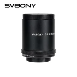 SVBONY SV209 Reduktor ogniskowy/płłaszczacz polowy 0.8x do refraktora SV550 122mm f/7 Triplet APO czarny