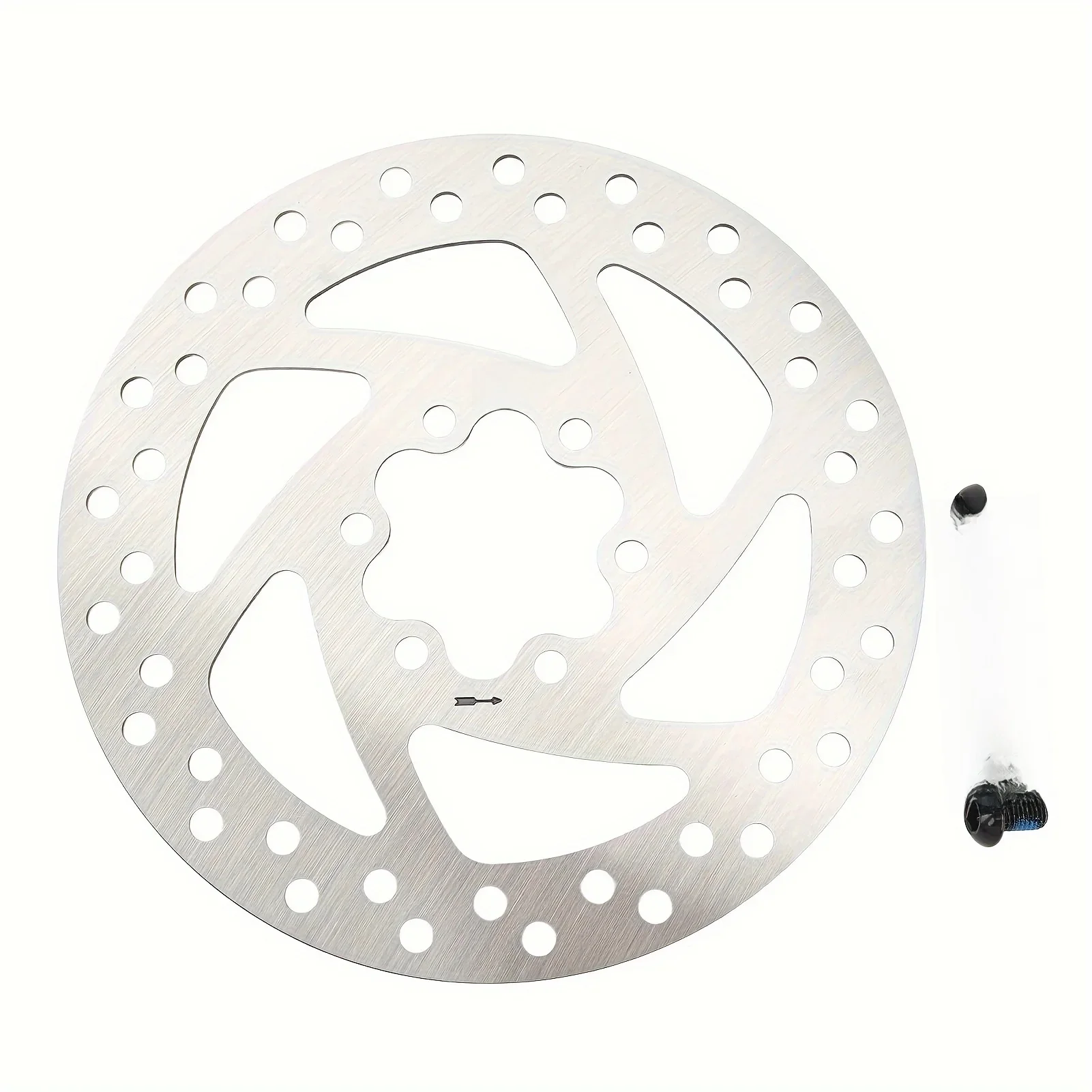 1 Bremsscheibe + 6 Schrauben, 140 mm Edelstahl-Scheibenbremsscheibe, kompatibel mit Ninebot F20 F30 F40 KUGOO M4 Speedway 4 10X