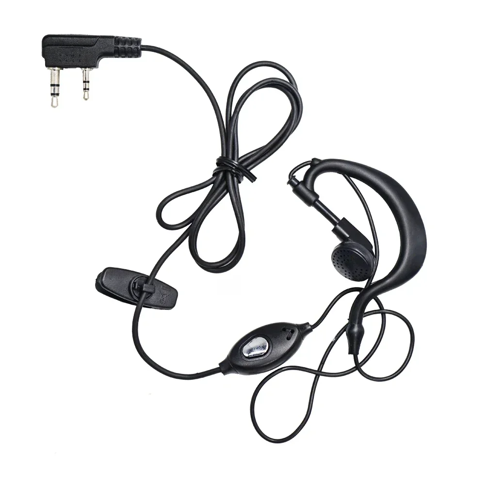 Baofeng UV-5R BF-888S Walkie Talkie Headset Earphone 2 Pin K Port Two Way Ham Radio Speaker Mic Earpiece dla UV-82 UV-S9 UV-10R — zdjęcie 2