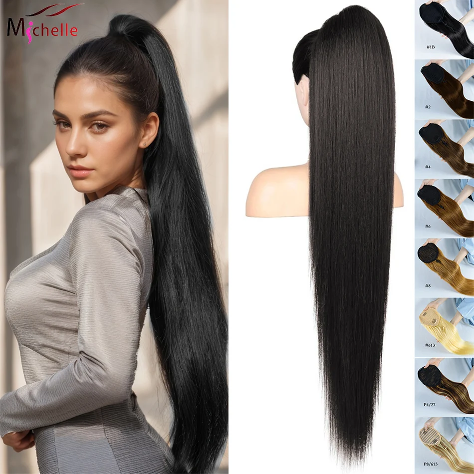 queue-de-cheval-en-cheveux-humains-lisses-avec-cordon-de-serrage-100-remy-extensions-de-cheveux-bresiliens-lisses-couleur-naturelle-queue-de-cheval-a-clipser-1b