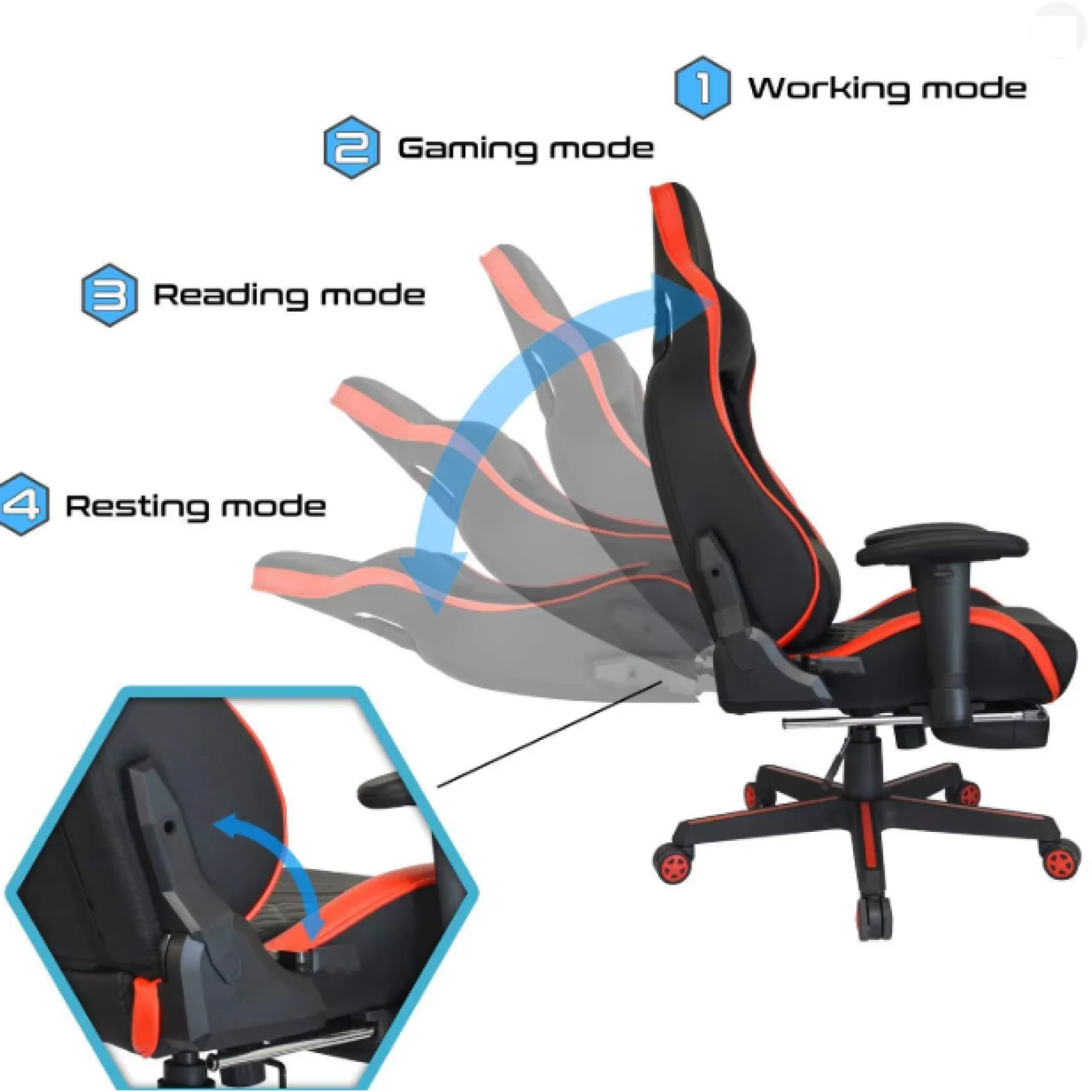 Chair Angle Adjuster Parts Gaming Seat Gaming Chair Tuner Replacement Chair Part Backrest Tilt Accessories Multi Angle Regulator