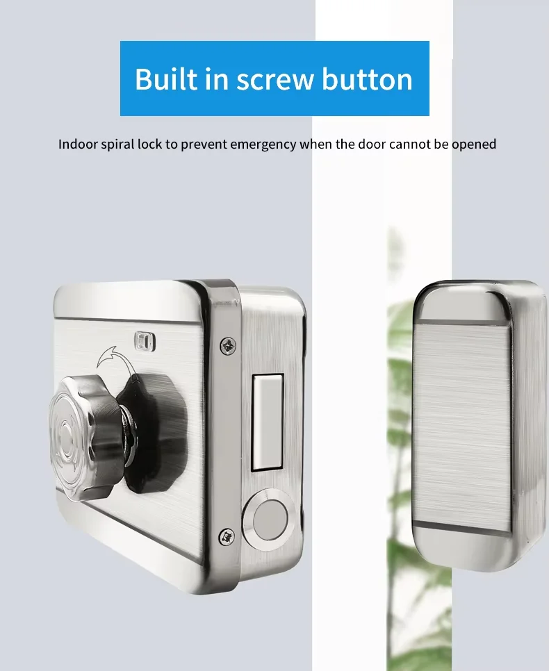 Fingerprint Waterproof TUYA LOCK  App Outdoor Garden Lock Remote Control Code Keyless Smart Door Lock Electric Rim Lock